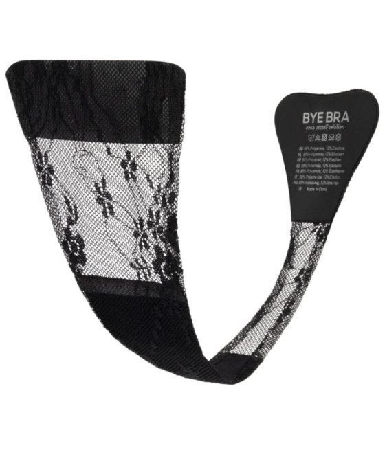 BYE-BRA - ADHESIVE THONG LACE BLACK ONE SIZE