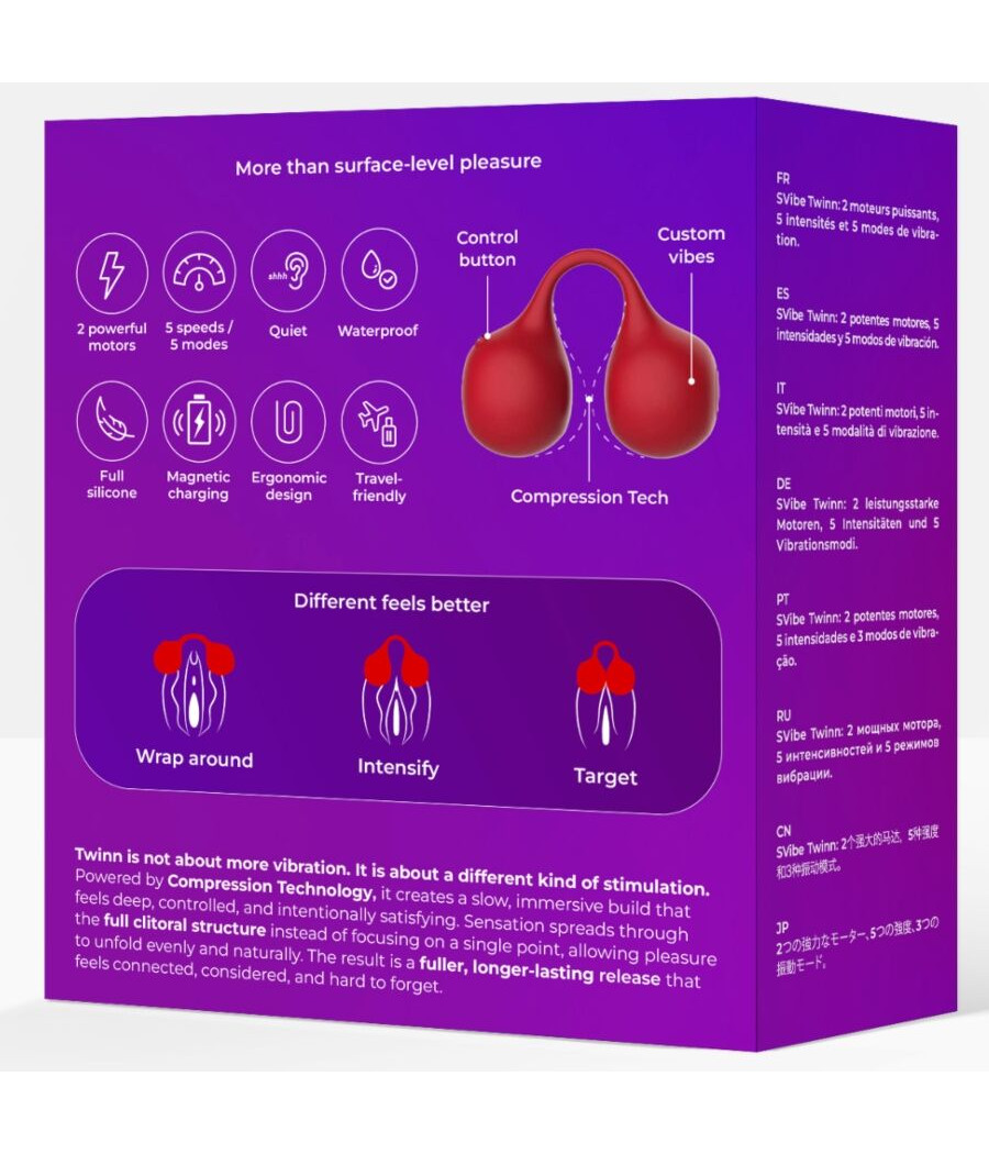 SNAIL VIBE - TWINN VIBRATEUR À DOIGTS CERISE