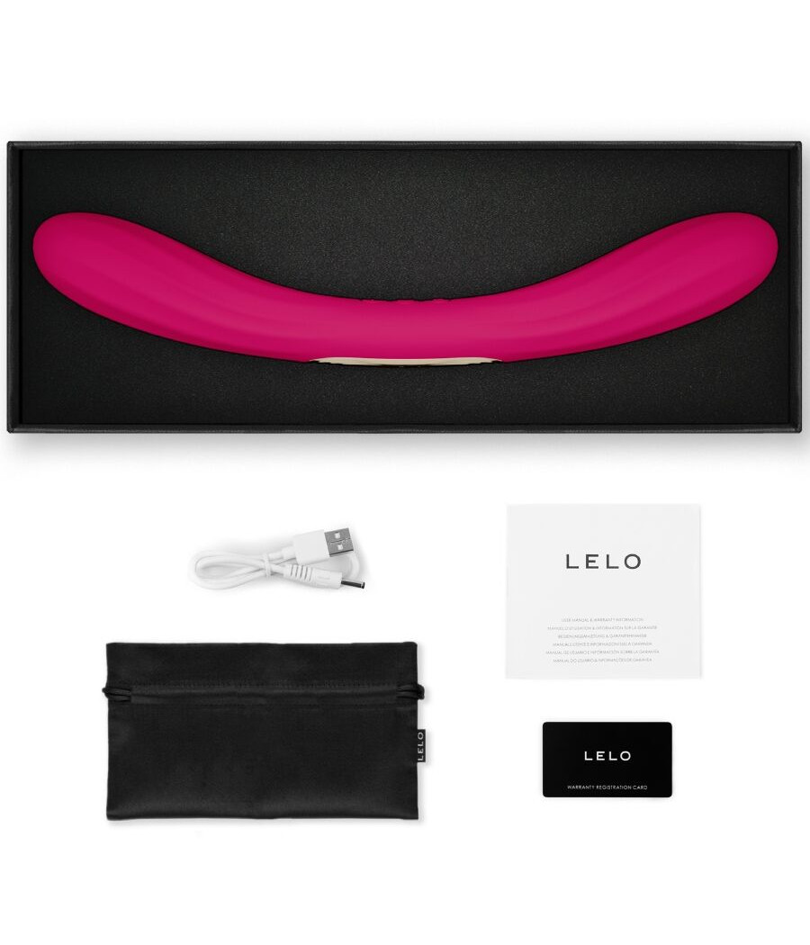 LELO - BOOMERANG DOUBLE ENDED VIBRATOR CERISE