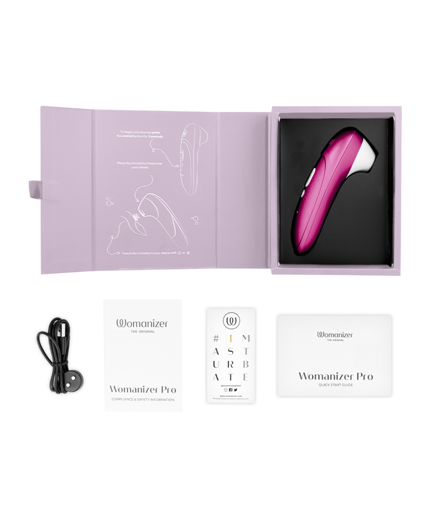 WOMANIZER - PRO VIBRANT CLITORAL STIMULATOR PINK