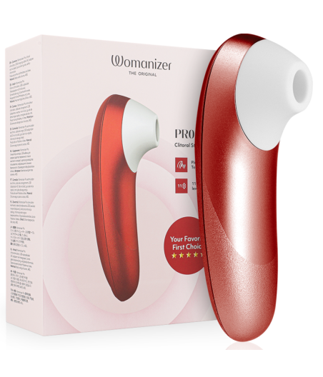 WOMANIZER - PRO VIBRANT ESTIMULADOR DE CLÍTORIS BURDEOS