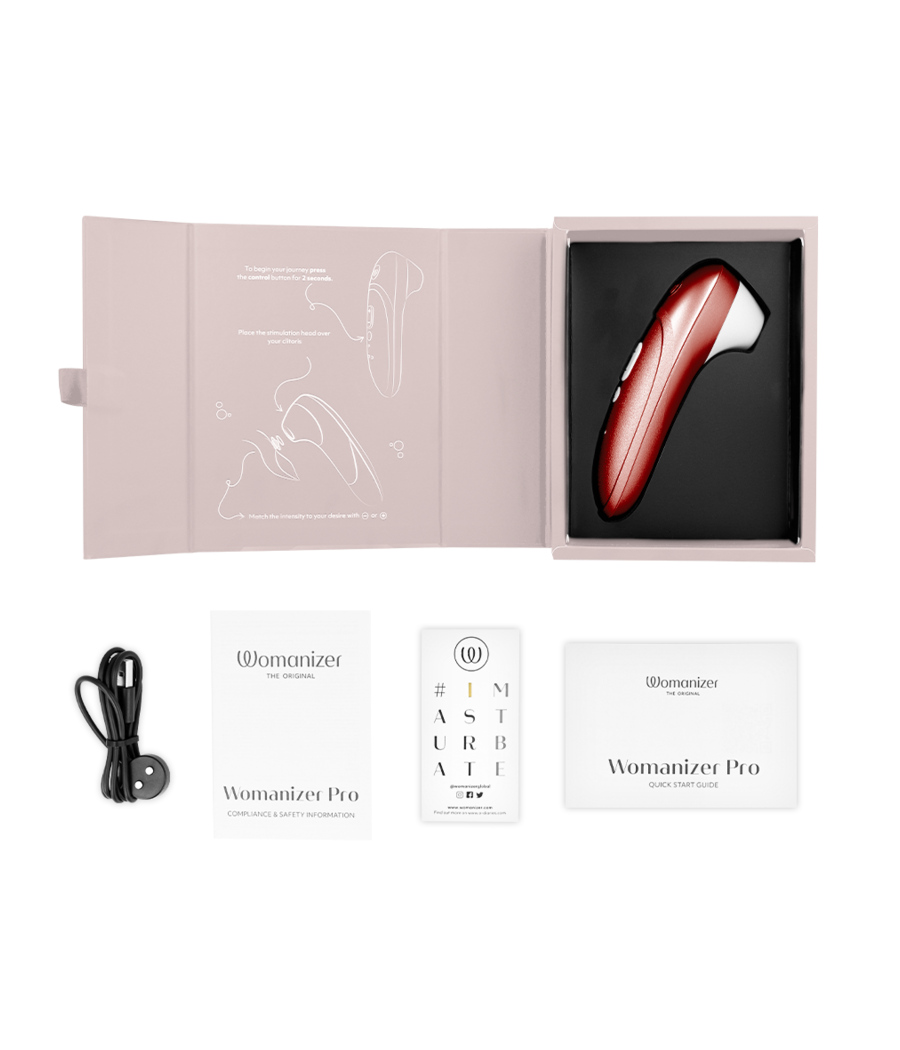 WOMANIZER - STIMULATEUR CLITORIAL VIBRANT PRO BORDEAUX