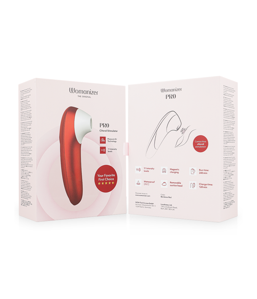 WOMANIZER - STIMULATEUR CLITORIAL VIBRANT PRO BORDEAUX