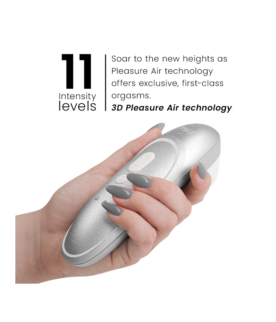 WOMANIZER - PRO VIBRANT CLITORAL STIMULATOR SILVER GREY