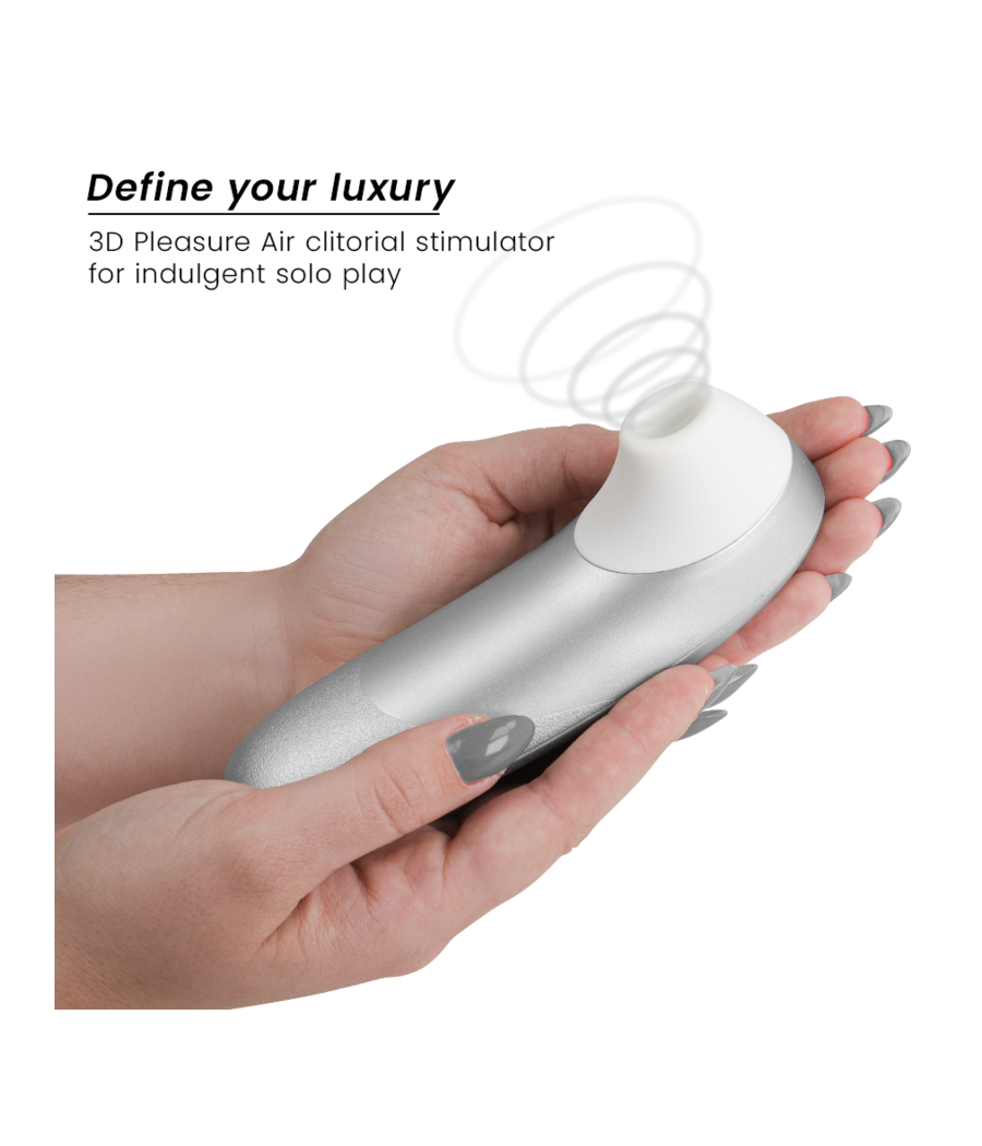 WOMANIZER - STIMULATEUR CLITORIAL VIBRANT PRO GRIS ARGENTÉ
