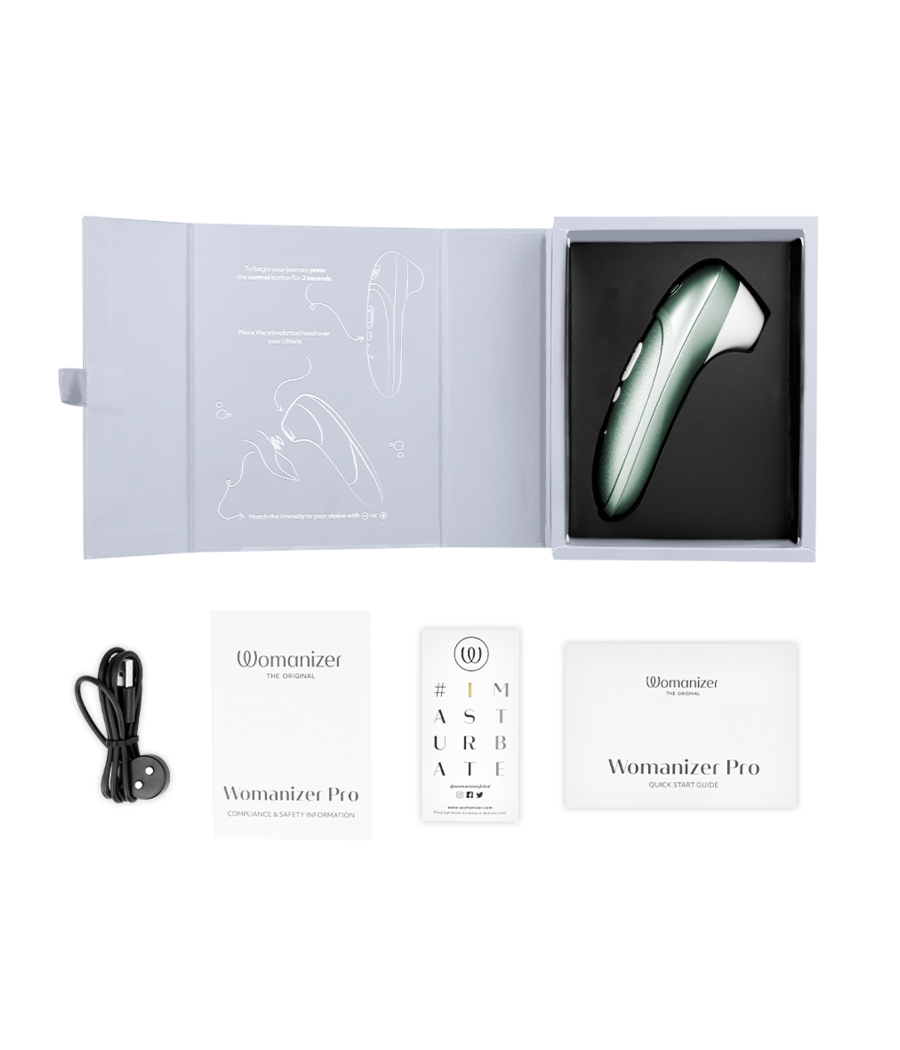 WOMANIZER - STIMULATEUR CLITORIAL PRO VIBRANT VERT SAUGE