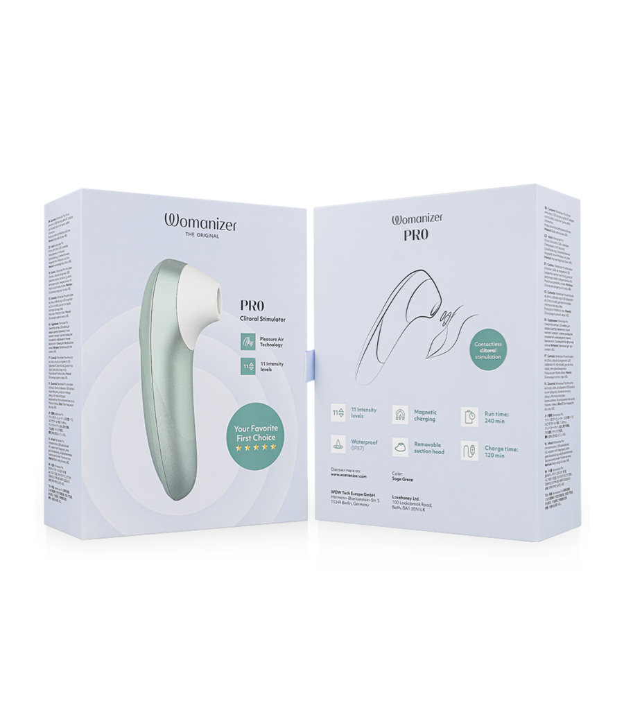 WOMANIZER - STIMULATEUR CLITORIAL PRO VIBRANT VERT SAUGE