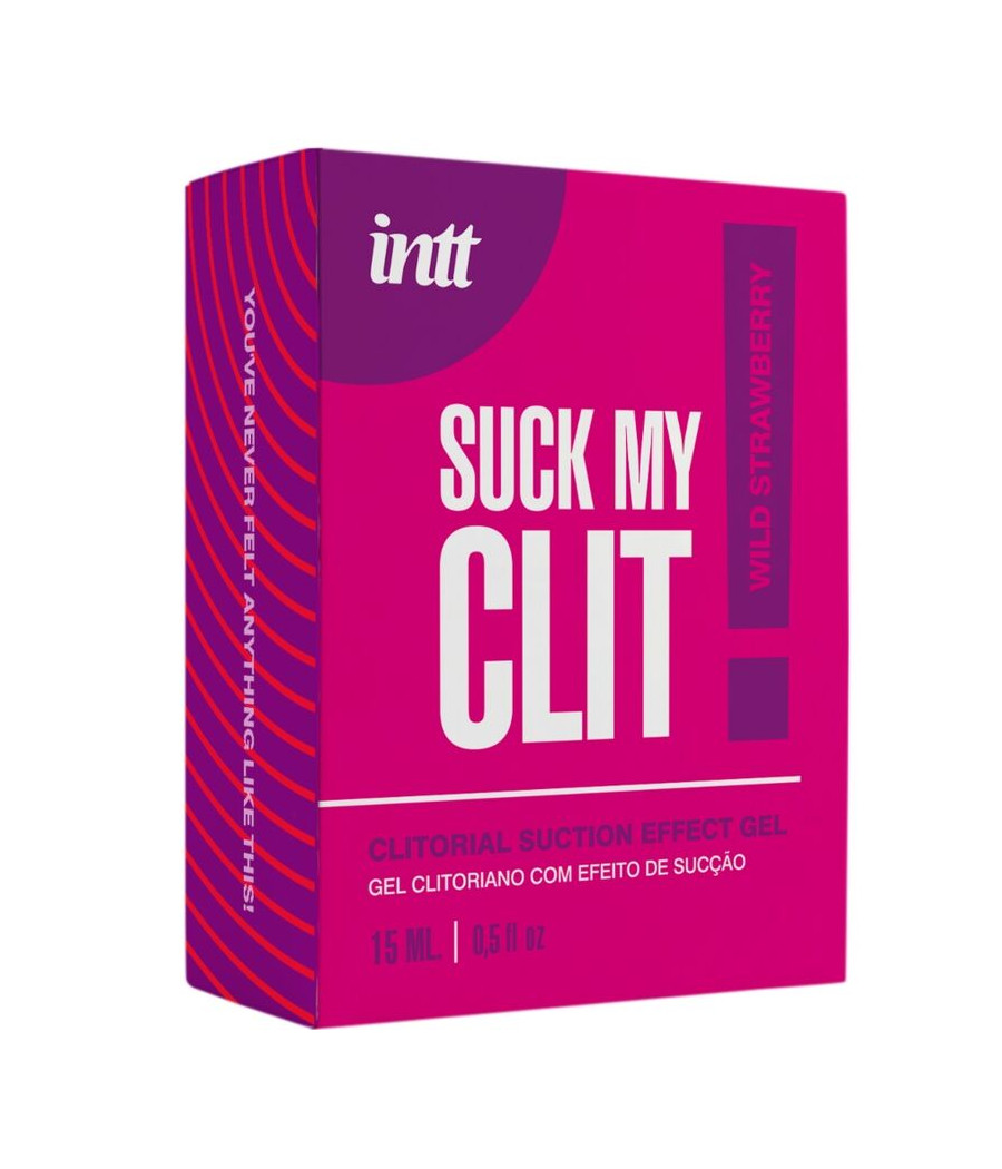 INTT -  SUCK MY CLIT GEL EFFET SUCCION FRAISE SAUVAGE 15 ML