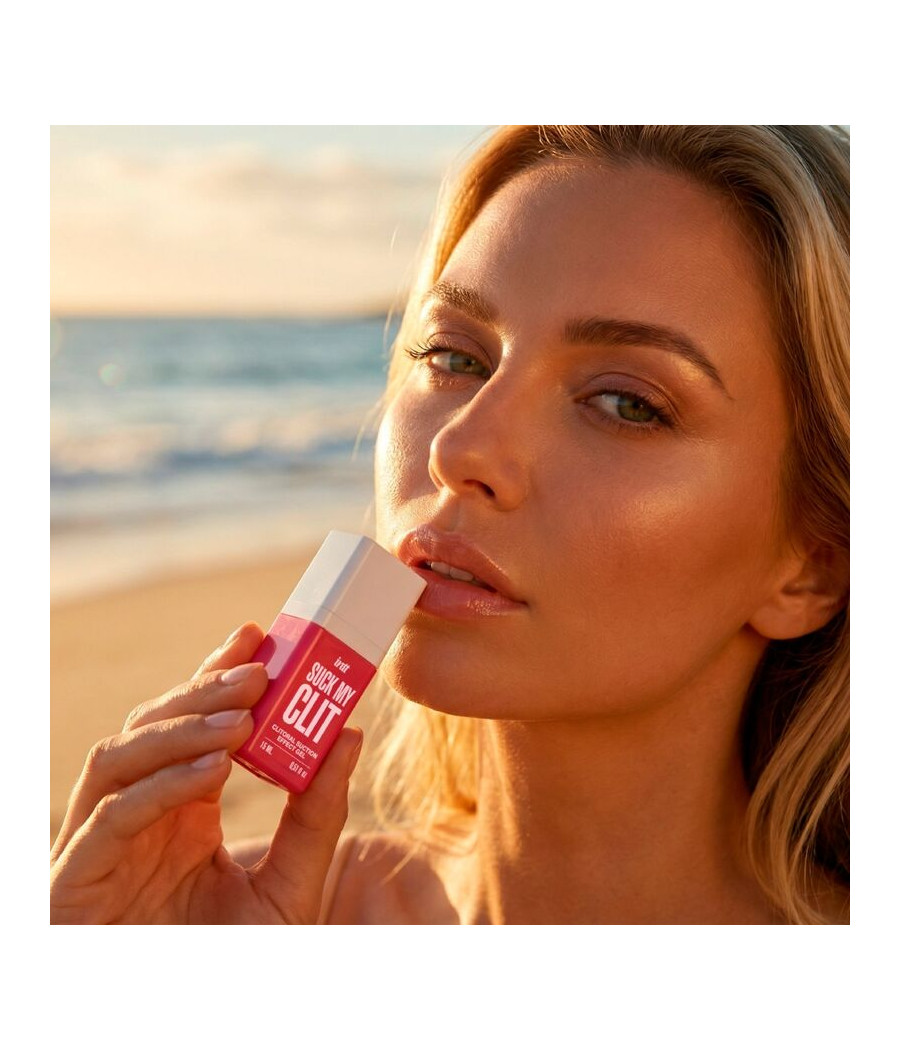 INTT - SUCK MY CLIT GEL COM EFEITO DE SUCÇÃO MORANGO SILVESTRE 15 ML