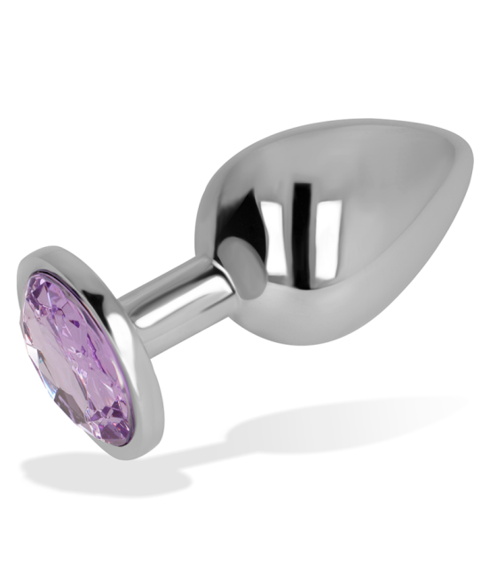 OHMAMA - PLUG ANAL AVEC CRISTAL VIOLET 8 CM