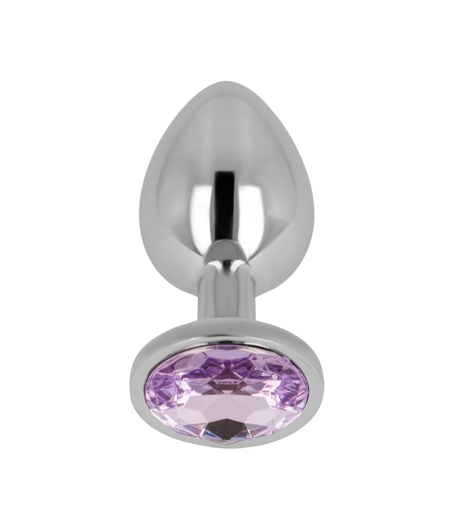 OHMAMA - PLUG ANAL CON CRISTAL VIOLETA 8 CM