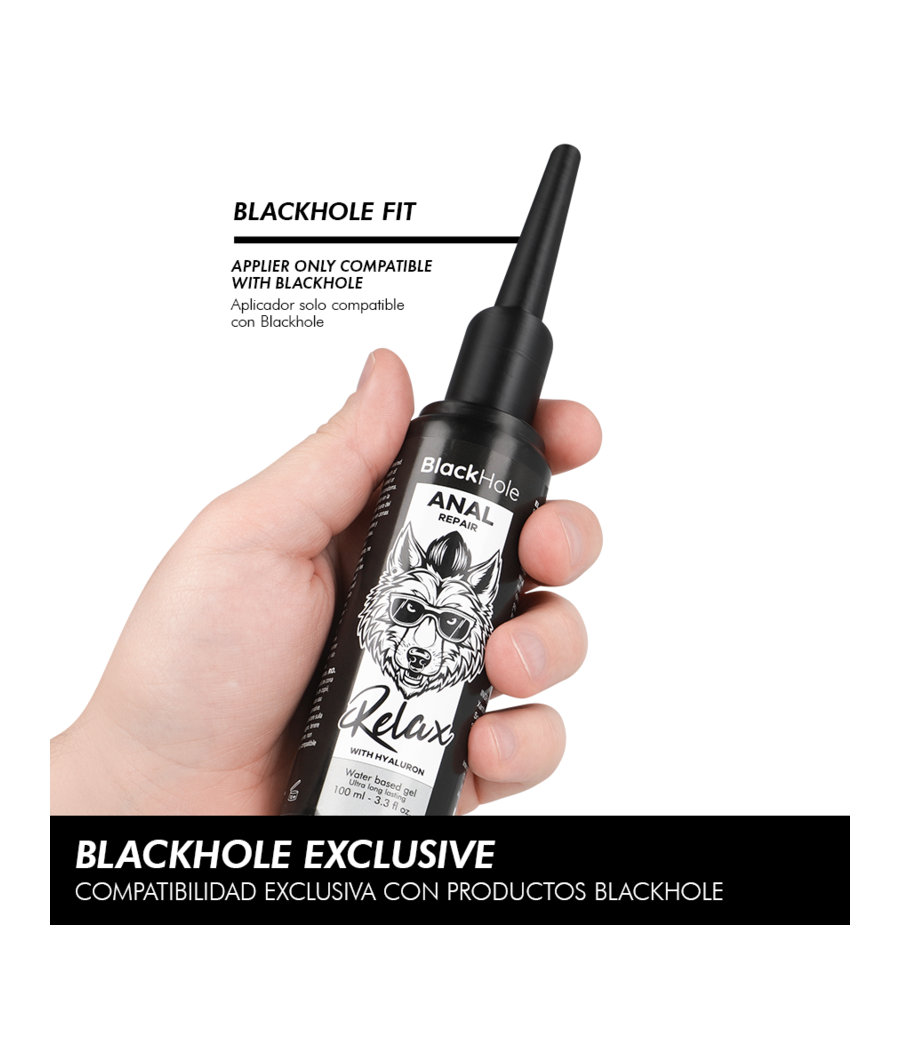 BLACK HOLE - ANALGLÄTTUNGSMITTEL-APPLIKATOR, GRÖSSE L, 100 ML
