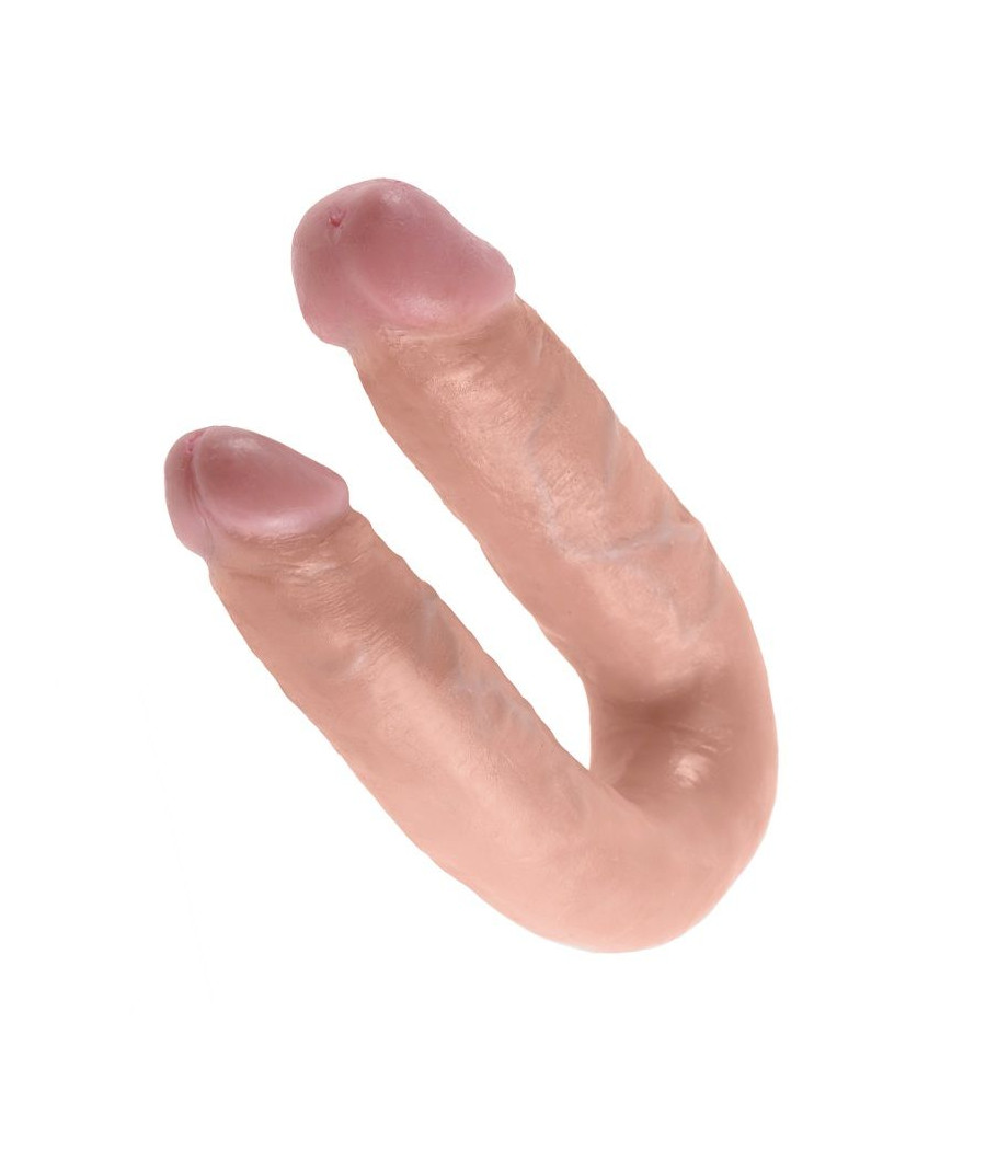 KING COCK - DOPPELPENETRATIONSDILDO 13.9 CM NATÜRLICH