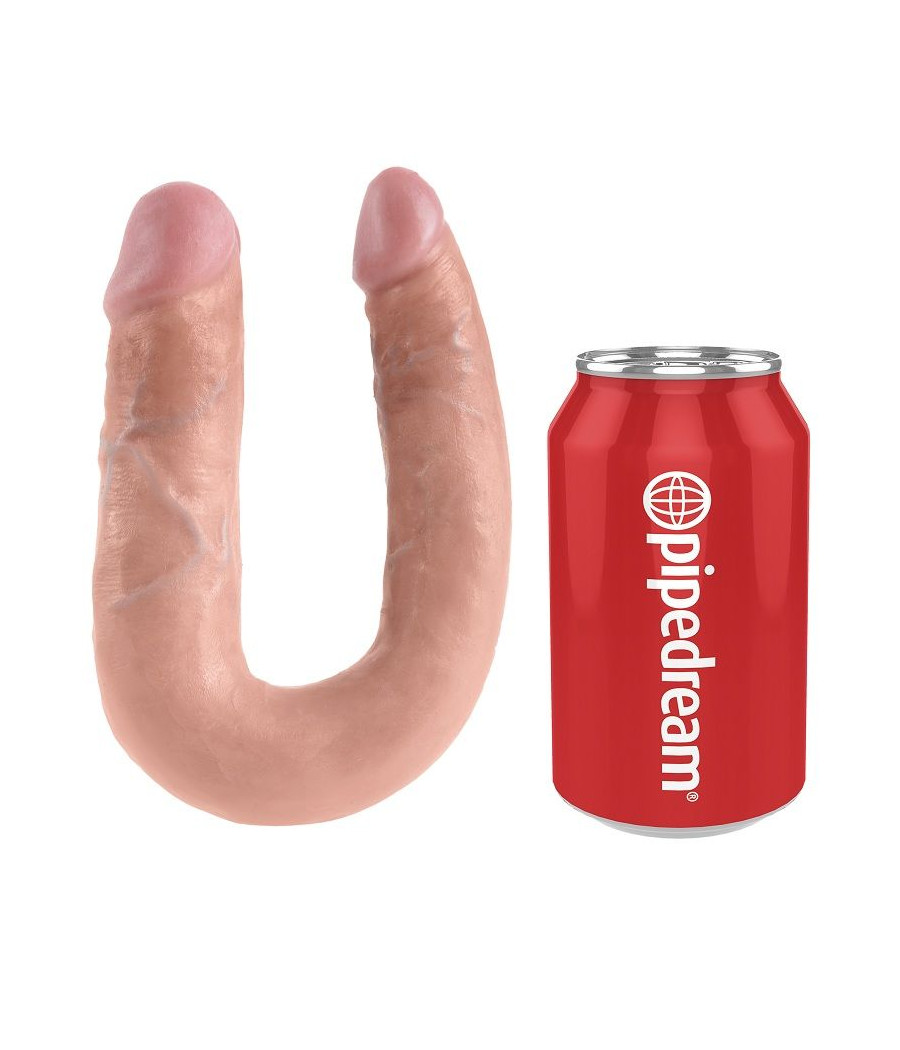 KING COCK - DOPPELPENETRATIONSDILDO 13.9 CM NATÜRLICH