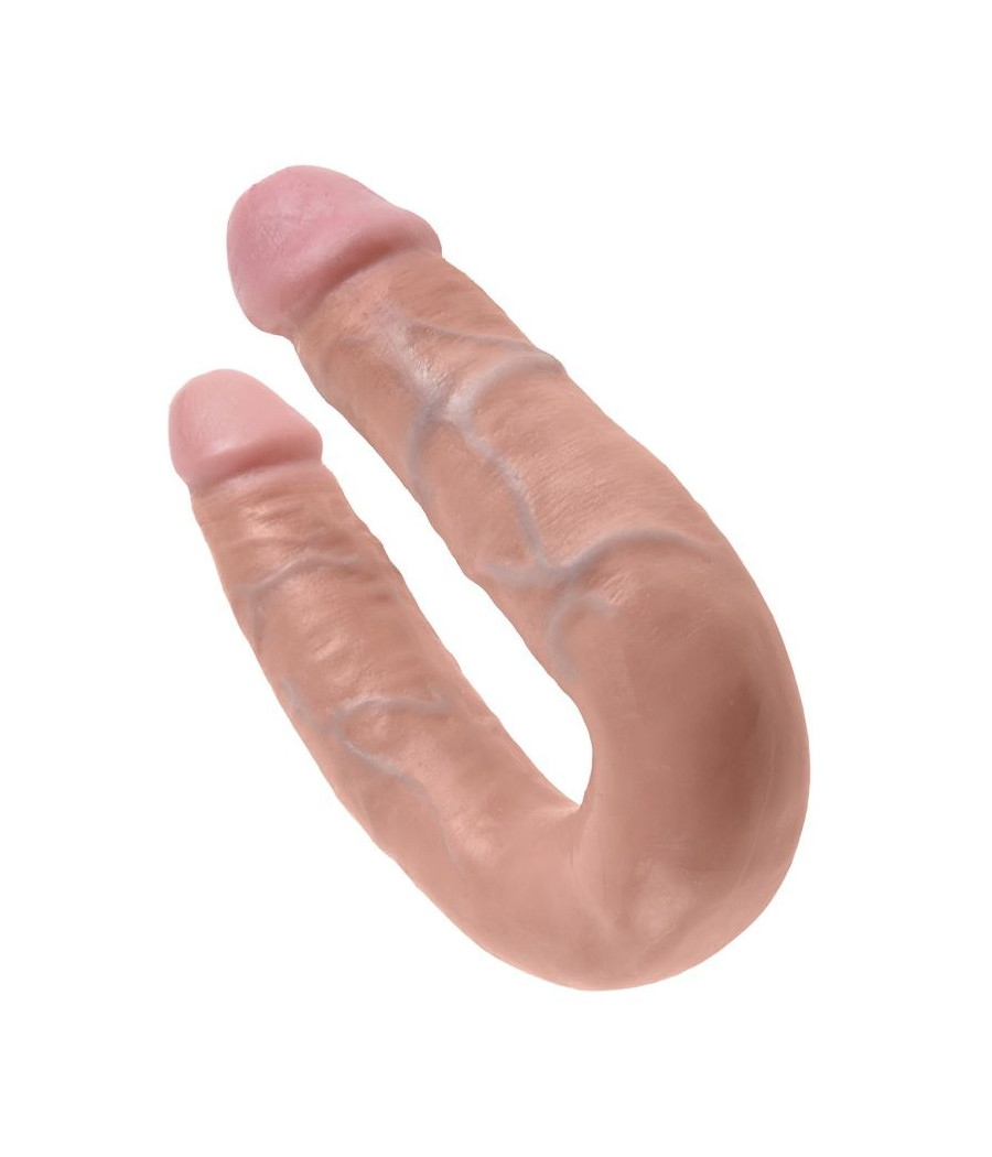 KING COCK - U-SHAPED MEDIUM DOUBLE TROUBLE FLESH 13.9 CM