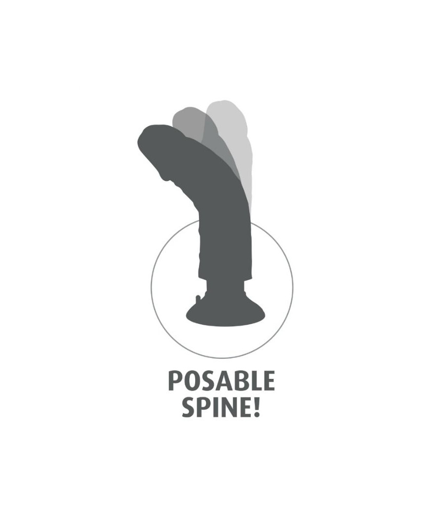 KING COCK - DILDO VIBRADOR COM TESTÍCULOS 23 CM NATURAL