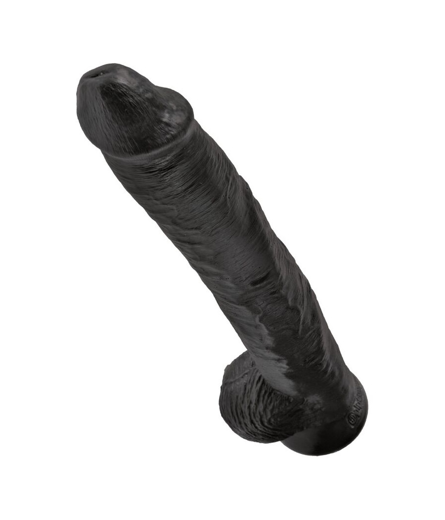 KING COCK - PENE REALÍSTICO CON TESTÍCULOS 30.5 CM NEGRO