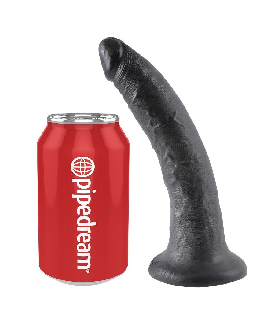 KING COCK - DILDO NERO 17.8 CM