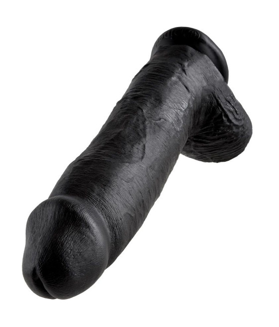 KING COCK - DILDO SCHWARZ MIT EIER 30.48 CM