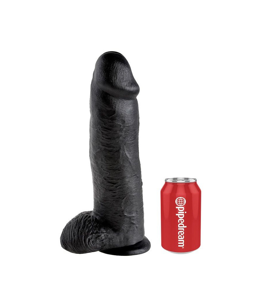 KING COCK - DILDO NERO CON SFERE 30.48 CM