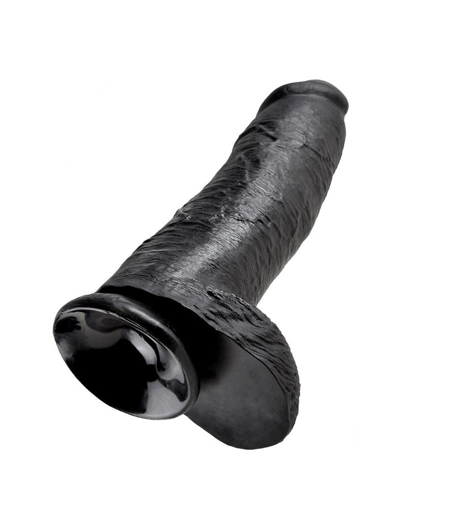 KING COCK - GODE NOIR AVEC BOULES 30.48 CM