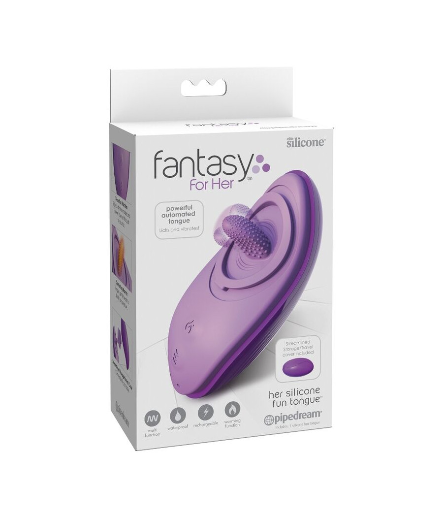 FANTASY FOR HER - LÍNGUA DIVERTIDA DE SILICONE ROXA