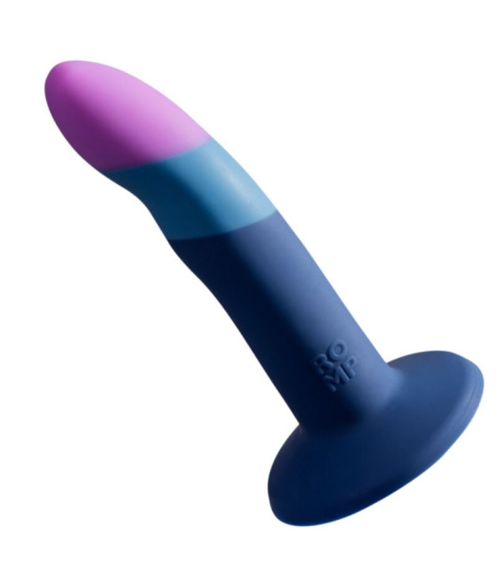ROMP - DILDO IN SILICONE PICCOLO CON VENTOSA TRICOLORE 14 CM