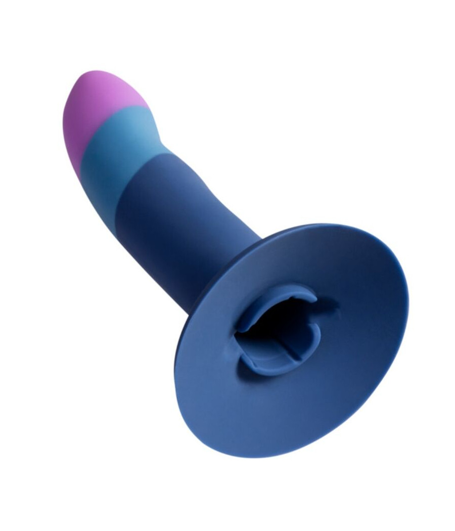 ROMP - PICCOLO SILICONE DILDO WITH TRICOLOR SUCTION CUP 14 CM