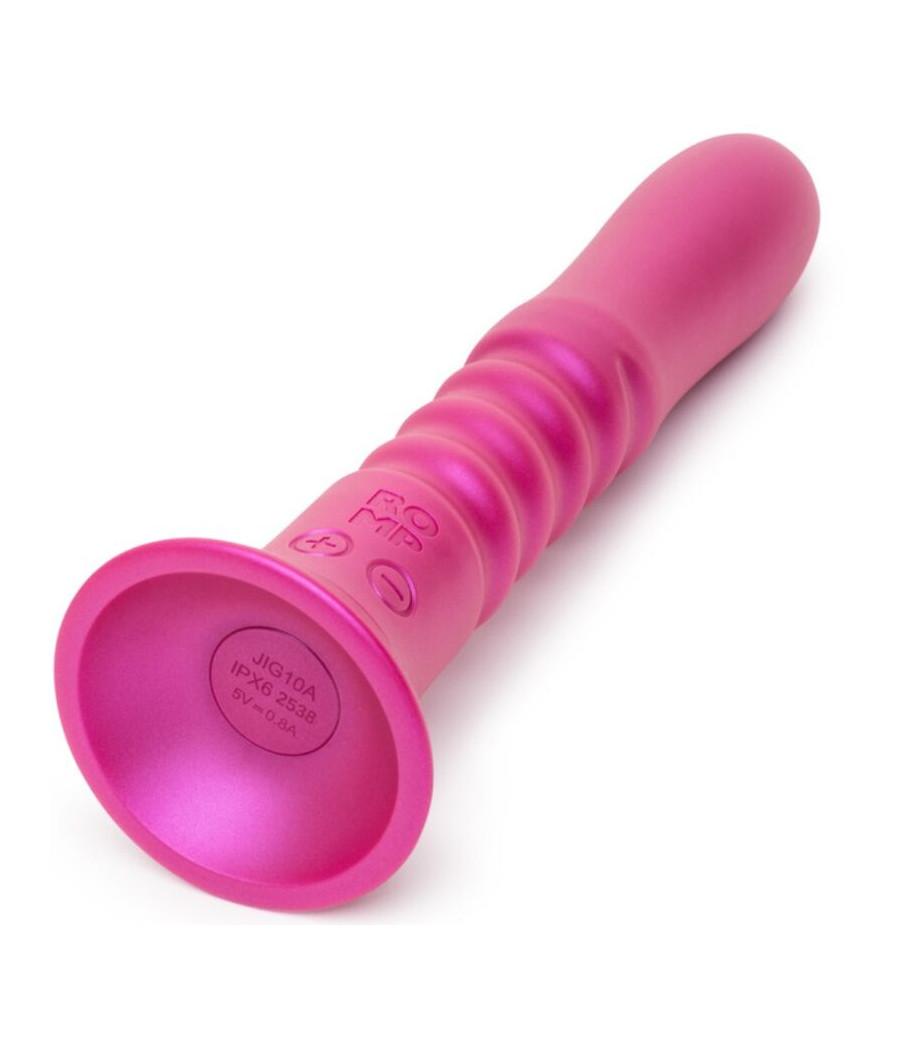 ROMP - JIGGLE UP AND DOWN VIBRATOR WITH PINK SUCTION CUP