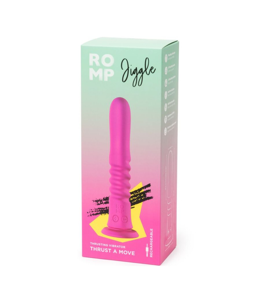 ROMP - JIGGLE VIBRADOR UP AND DOWN CON VENTOSA ROSA