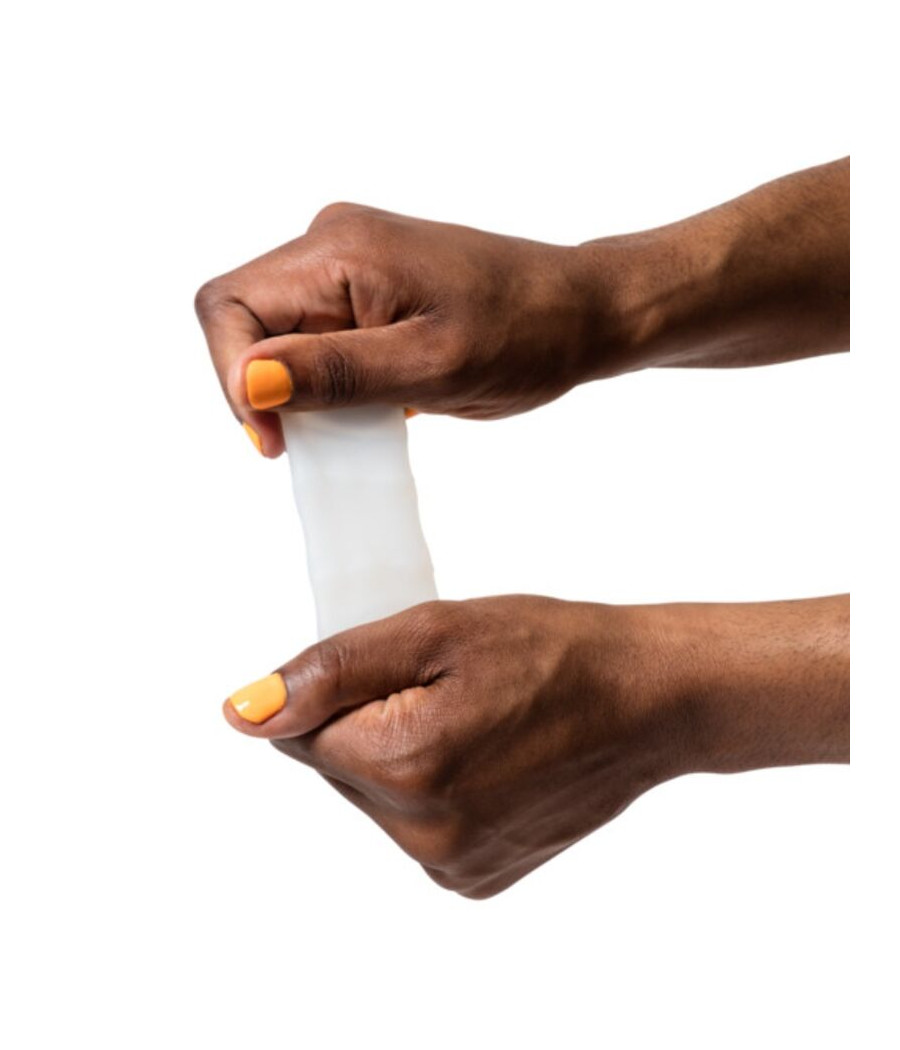 ROMP - MOSH TRANSPARENT MALE MASTURBATOR WITH 6 CM REVERSBLE SHEATH