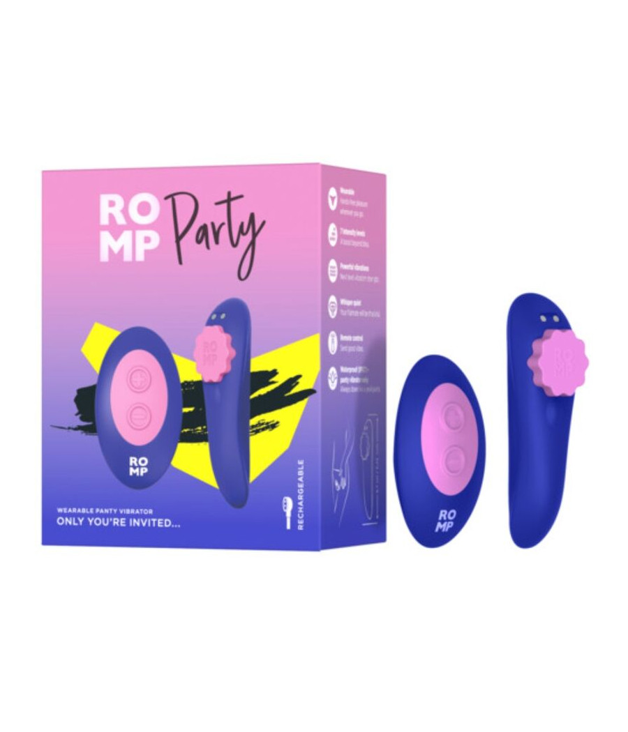 ROMP - PARTY PANTIE MAGNÉTICO VIBRADOR SILICONA CONTROL REMOTO