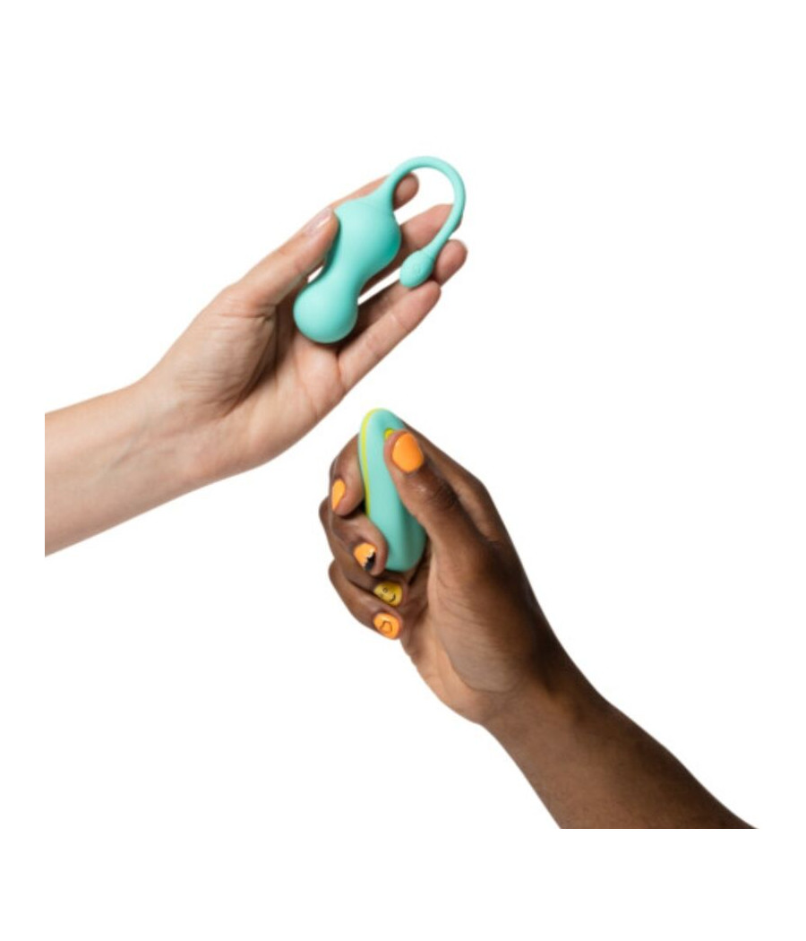 ROMP - CELLO HUEVO VIBRADOR MULTIFUNCIÓN TURQUESA CONTROL REMOTO
