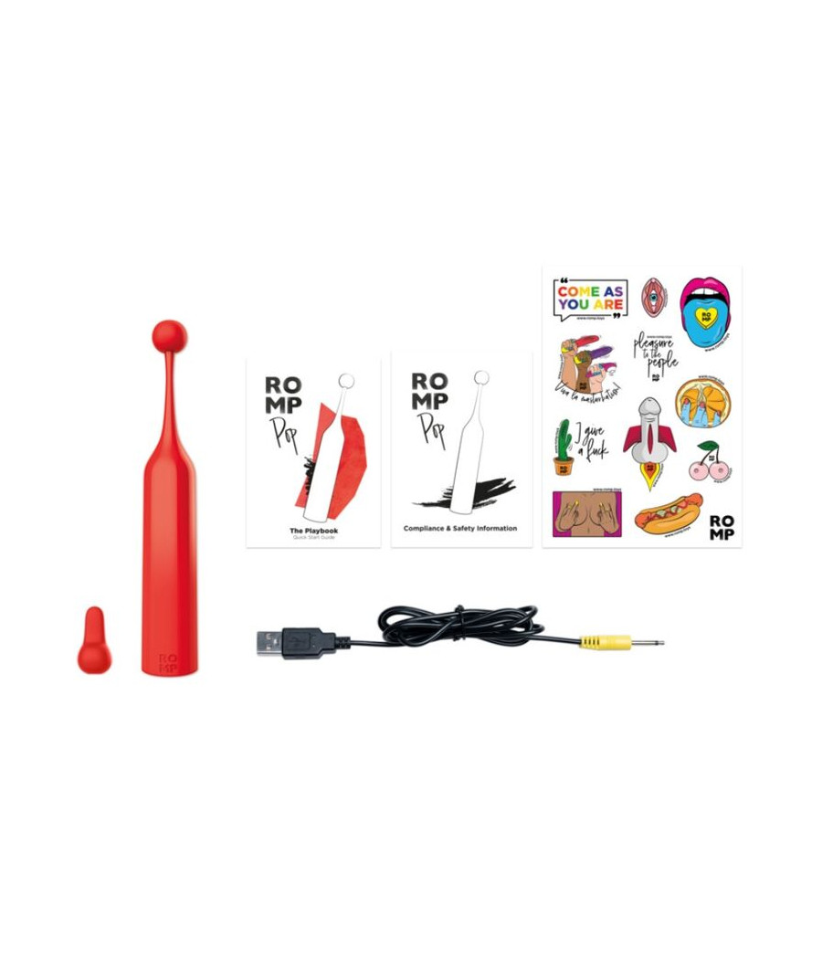 ROMP - POP HIGH FREQUENCY CLITORAL STIMULATOR RED
