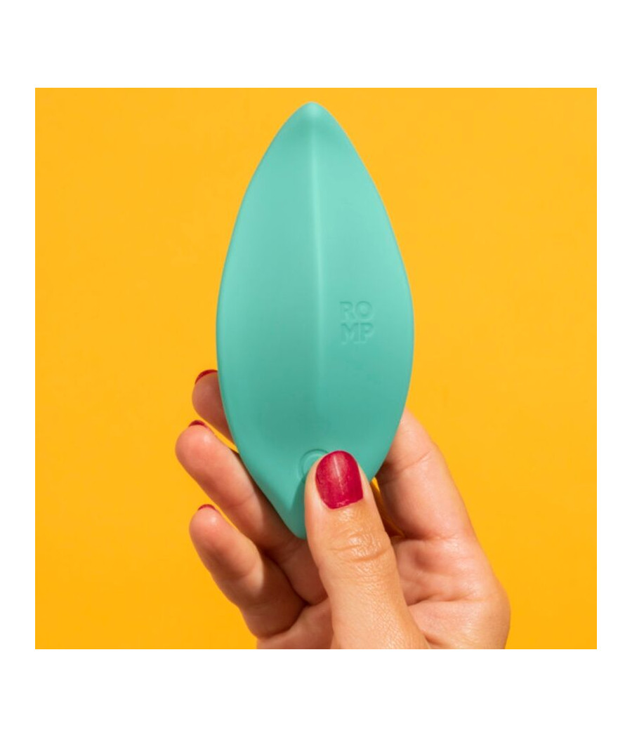ROMP - WELLENVIBRATOR KLITORISSTIMULATOR, ERGONOMISCHE FORM, AQUAGRÜN