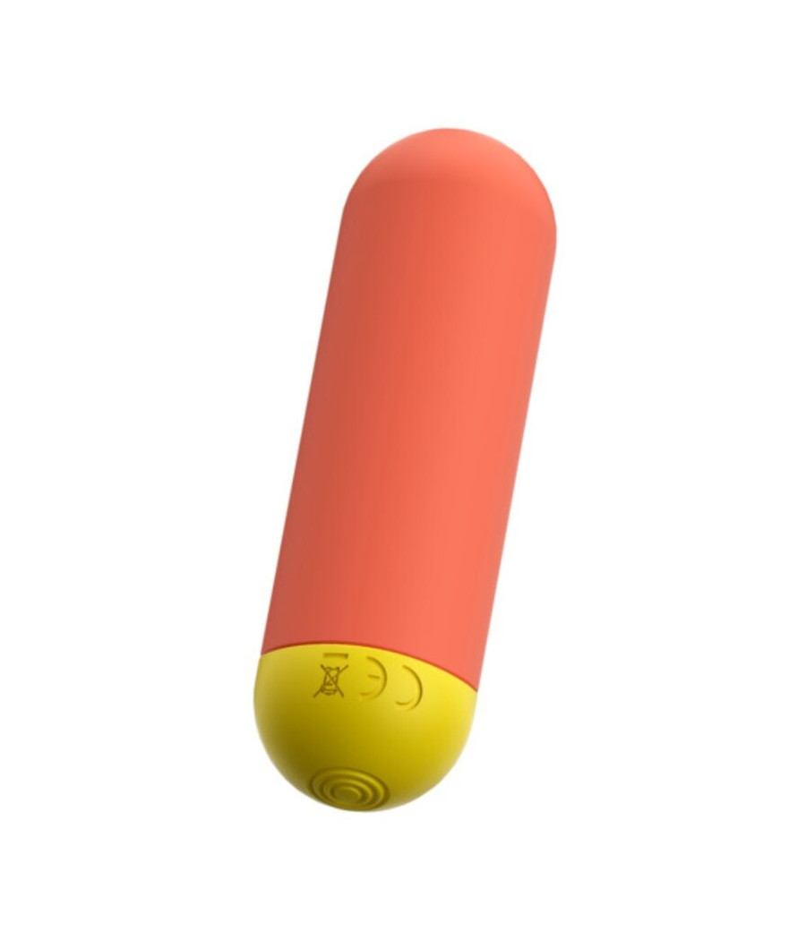 ROMP - RIOT MULTIFUNCIONAL VIBRATÓRIO BULLET LARANJA + AMARELO