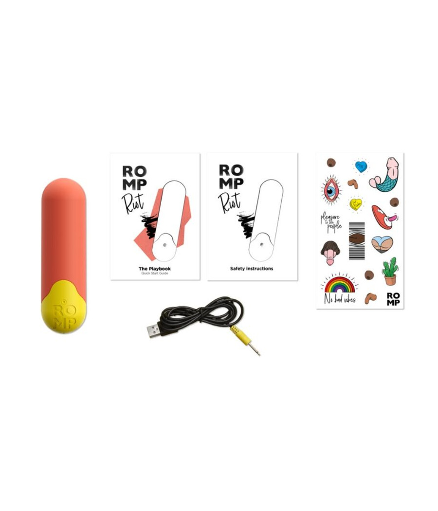 ROMP - RIOT BALLE VIBRANTE MULTIFONCTION ORANGE + JAUNE