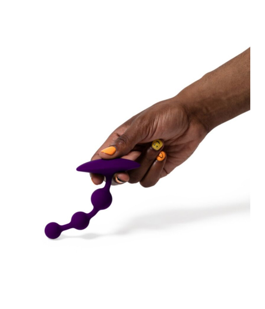 ROMP - AMP PERLE ANALALI IN SILICONE FLESSIBILE VIOLA 12,5 CM VIOLA