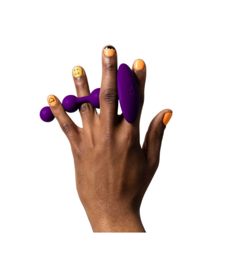 ROMP - AMP PURPLE BOLAS ANALES FLEXIBLES DE SILICONA 12,5 CM MORADO