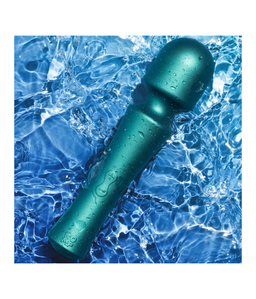 ROMP - PRESTO MINI WAND VIBRATOR COM CABEÇA FLEXÍVEL VERDE