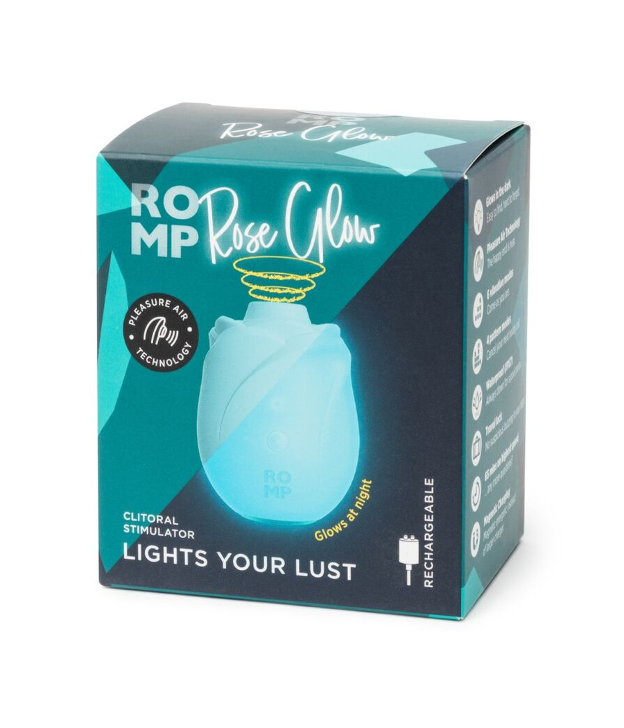 ROMP - ROSE SUTOR CLITÓRICO GLOW QUE BRILHA NO ESCURO