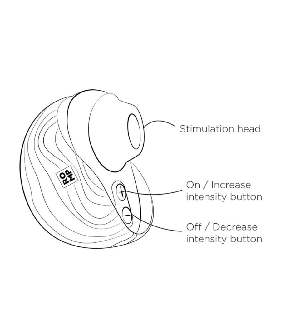 ROMP - SPIN CLITORAL SUCTION ANTITUDE COM ABERTURA E FECHAMENTO ROTATIVOS