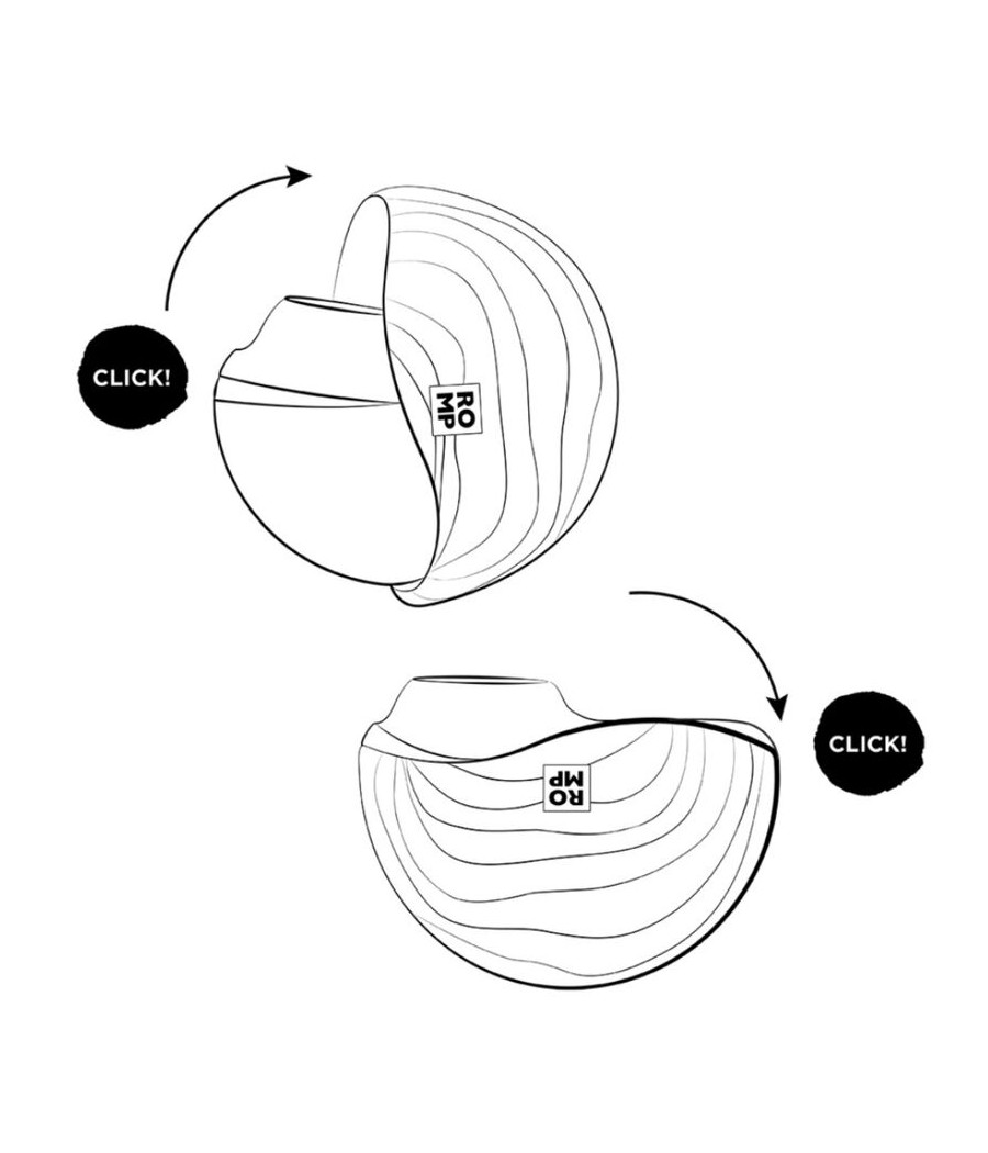 ROMP - SPIN CLITORAL SUCTION ANTITUDE COM ABERTURA E FECHAMENTO ROTATIVOS