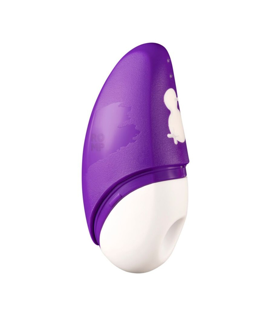 ROMP - FREE X ESTIMULADOR DE CLÍTORIS CON TAPA 10 NIVELES RECARGABLE MORADO