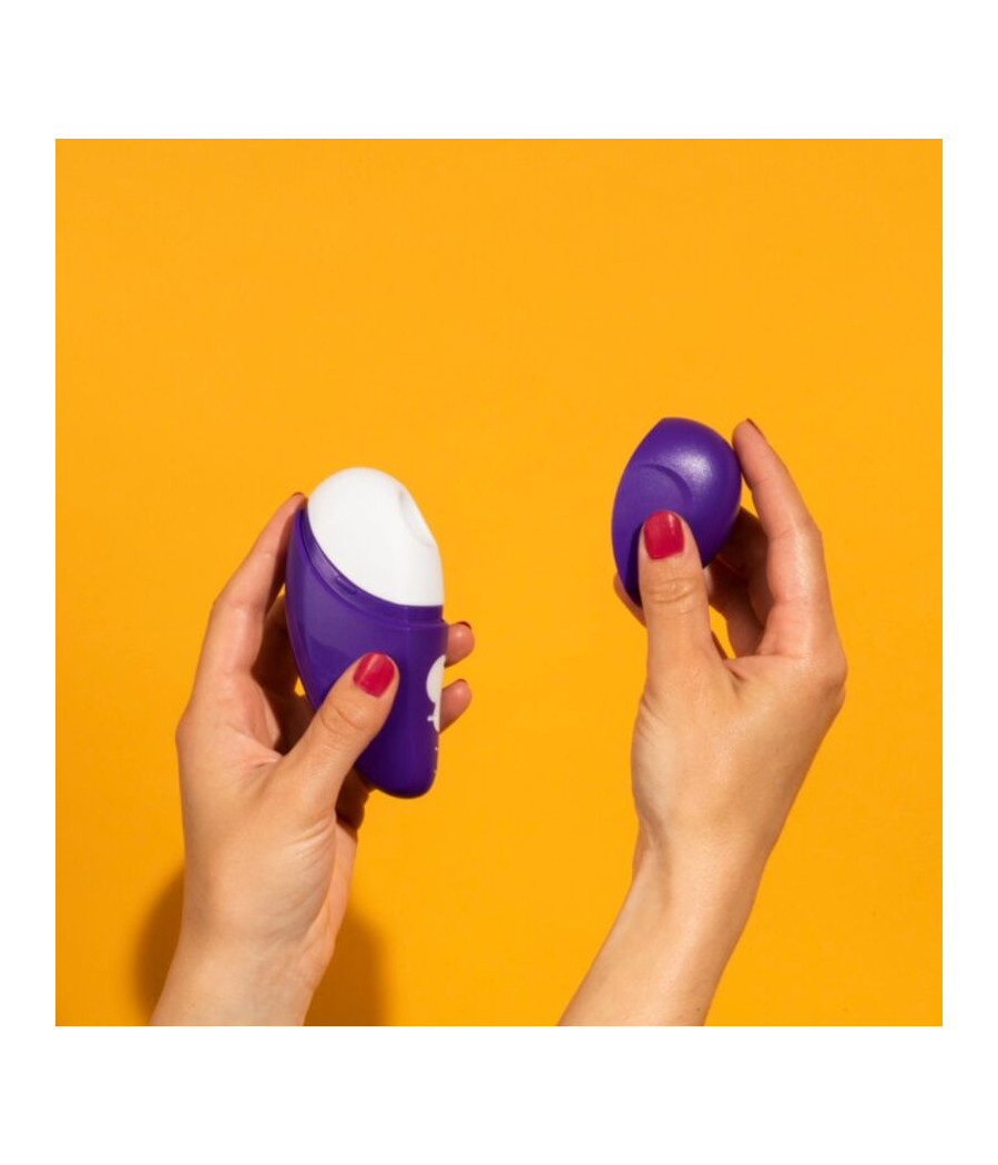 ROMP - FREE X ESTIMULADOR DE CLÍTORIS CON TAPA 10 NIVELES RECARGABLE MORADO