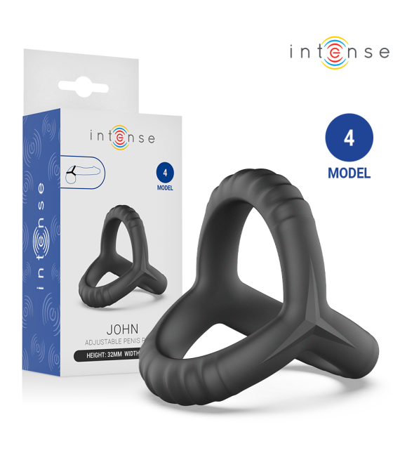 INTENSE - JOHN ANNEAU TRIPLE AJUSTABLE POUR LE PÉNIS MODÈLE 4