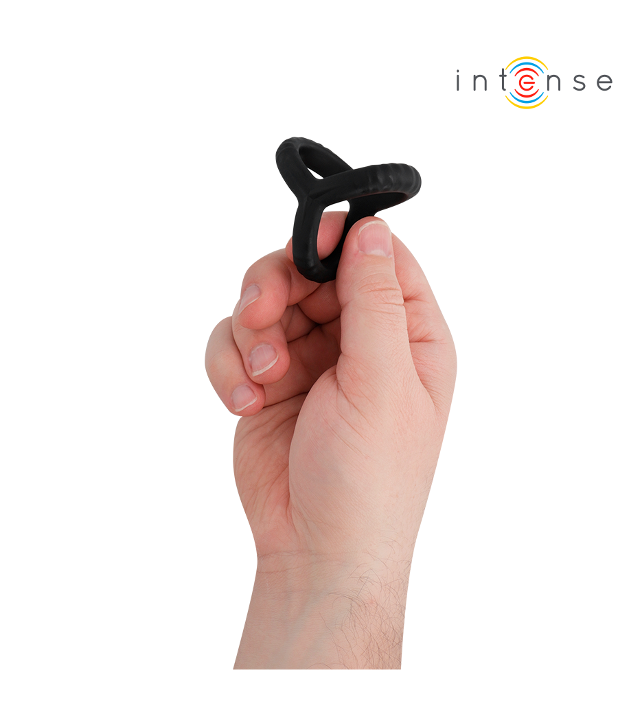 INTENSE - JOHN ADJUSTABLE TRIPLE PENIS RING MODEL 4