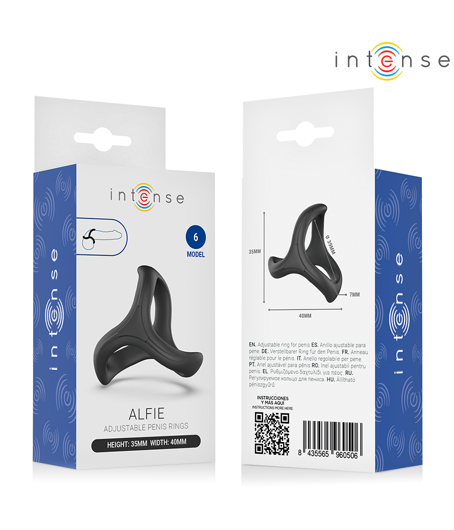 INTENSE - ALFIE ADJUSTABLE TRIPLE PENIS RING MODEL 6
