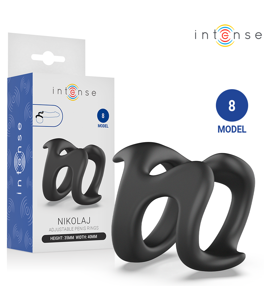 INTENSE - NIKOLAJ ADJUSTABLE PENIS RING MODEL 8