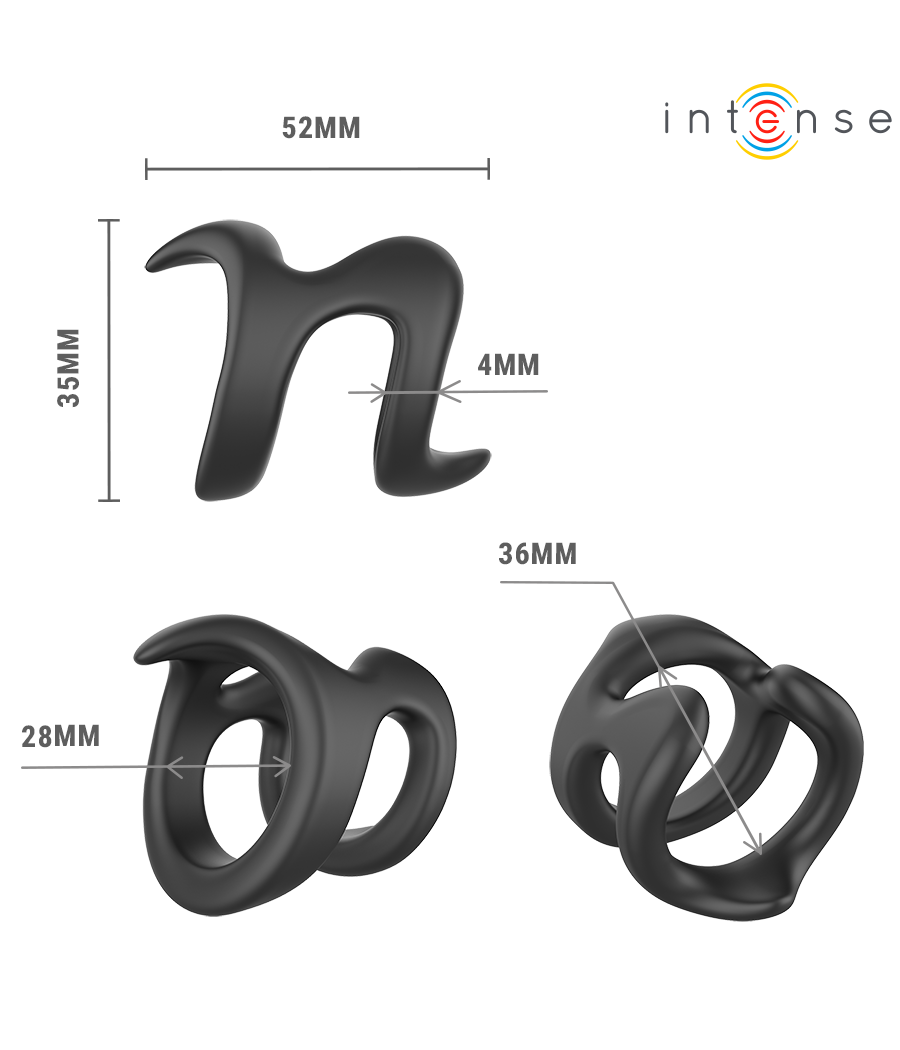 INTENSE - NIKOLAJ ADJUSTABLE PENIS RING MODEL 8